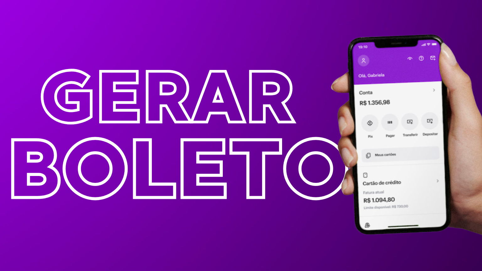 Como gerar boleto Nubank? Passo a passo AQUI!