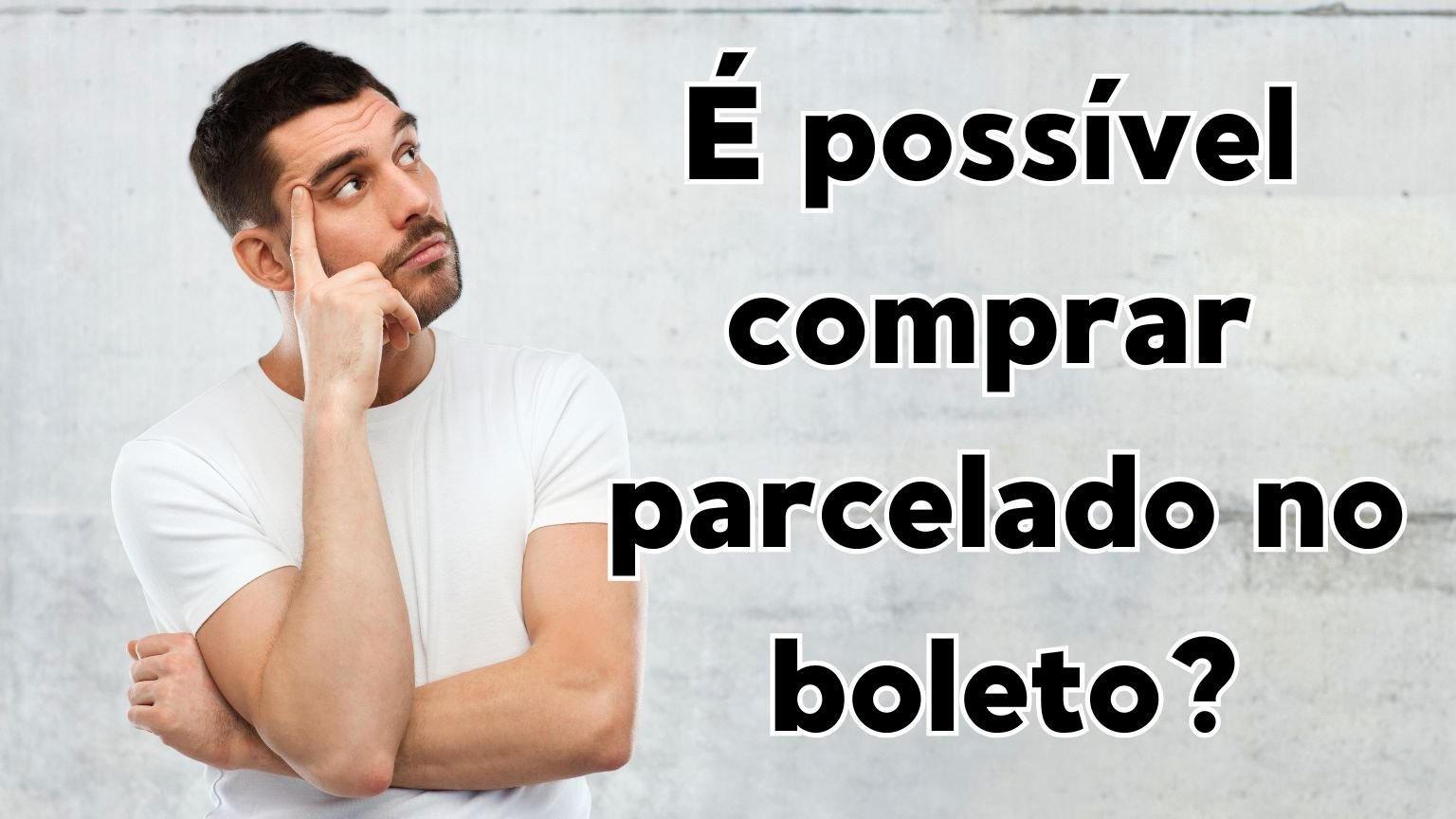 É possível comprar parcelado no boleto?