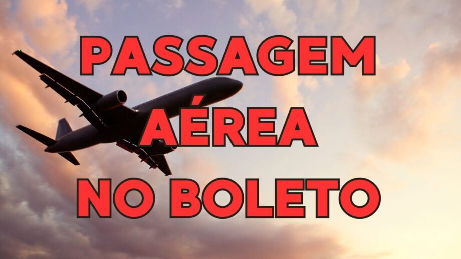 passagem aérea no boleto